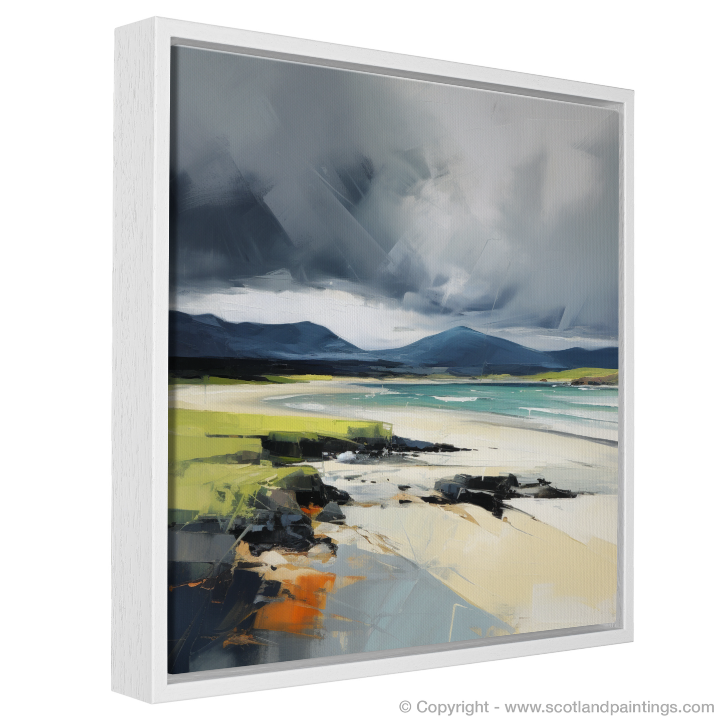 Storm over Kiloran Bay: A Contemporary Scottish Cove Scene