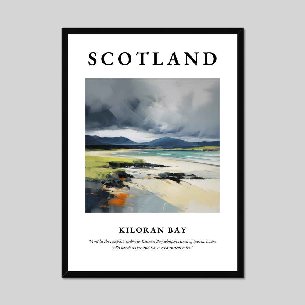 Poster of Kiloran Bay, Scotland.