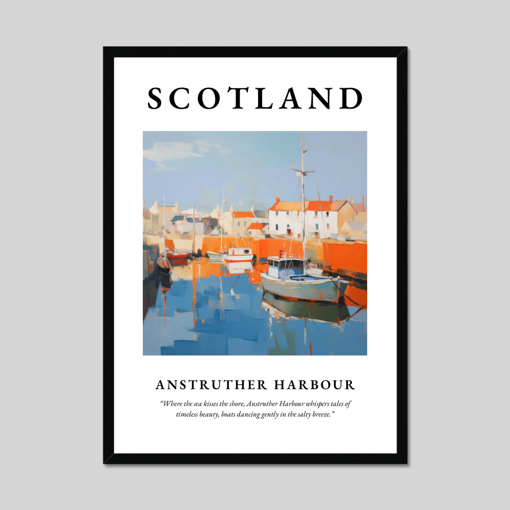 Poster of Anstruther Harbour, Scotland.