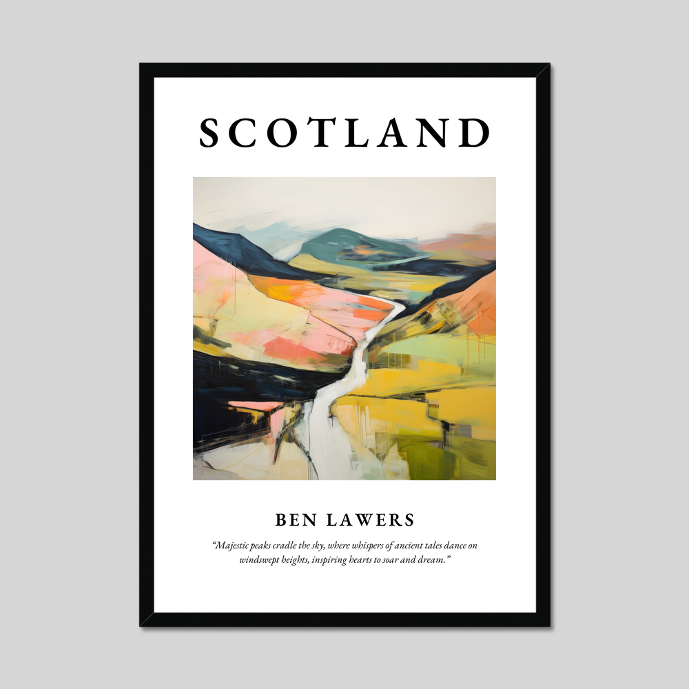 Poster of Ben Lawers, Scotland.