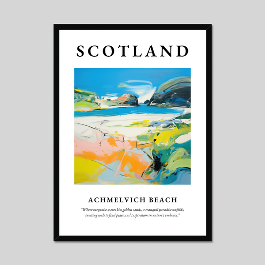 Poster of Achmelvich Beach, Scotland.