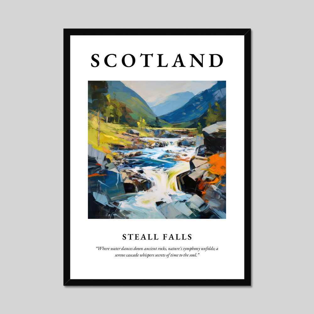 Poster of Steall Falls, Scotland.