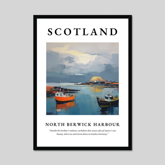 Poster of North Berwick Harbour, Scotland.