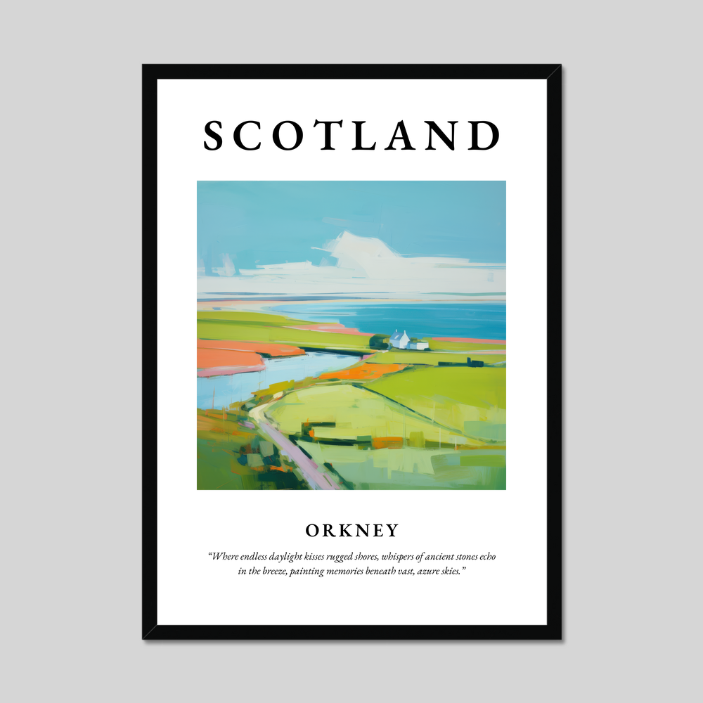 Poster of Orkney, Scotland.