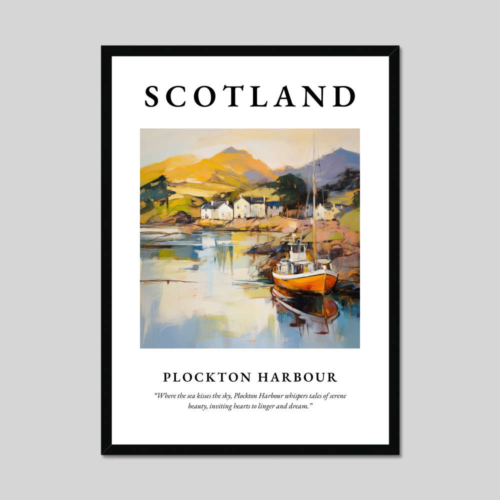 Poster of Plockton Harbour, Scotland.