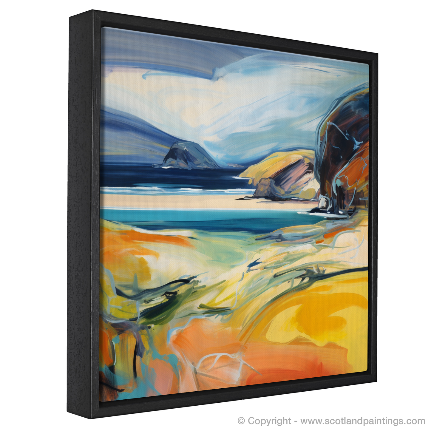 Untamed Majesty: An Abstract Expressionist Ode to Sandwood Bay Sutherland