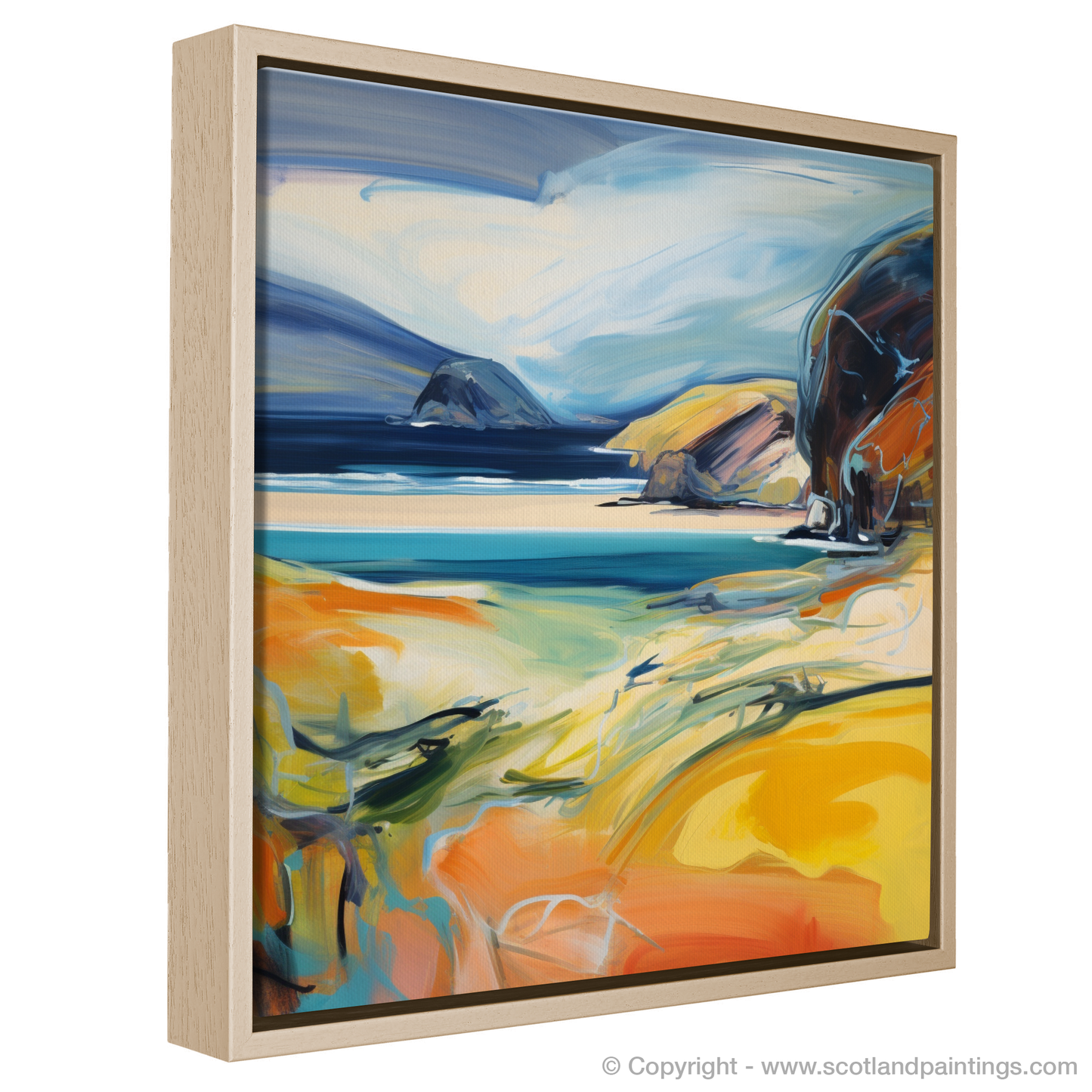 Untamed Majesty: An Abstract Expressionist Ode to Sandwood Bay Sutherland