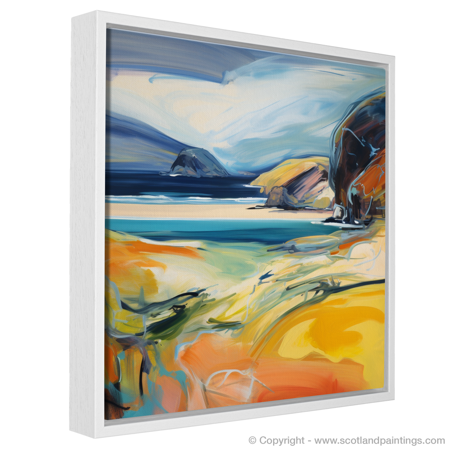 Untamed Majesty: An Abstract Expressionist Ode to Sandwood Bay Sutherland