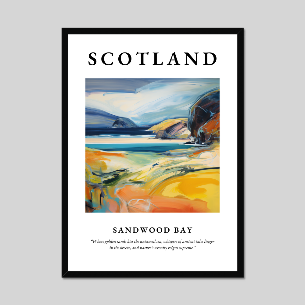 Poster of Sandwood Bay, Scotland.