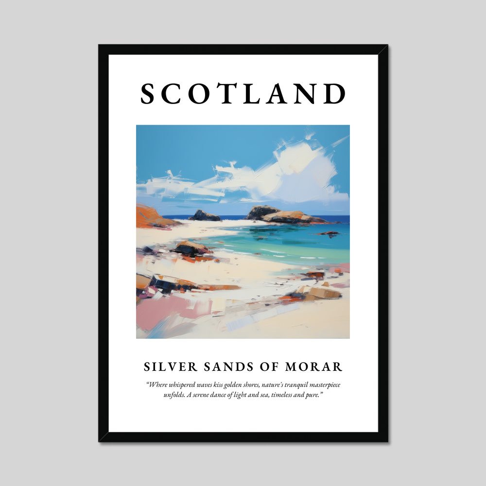 Poster of Silver Sands of Morar, Scotland.