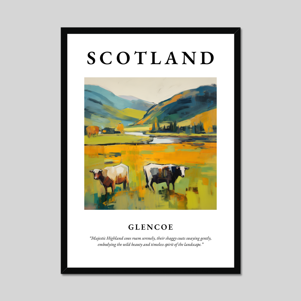 Poster of Glencoe, Scotland.