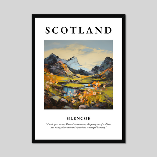 Poster of Glencoe, Scotland.