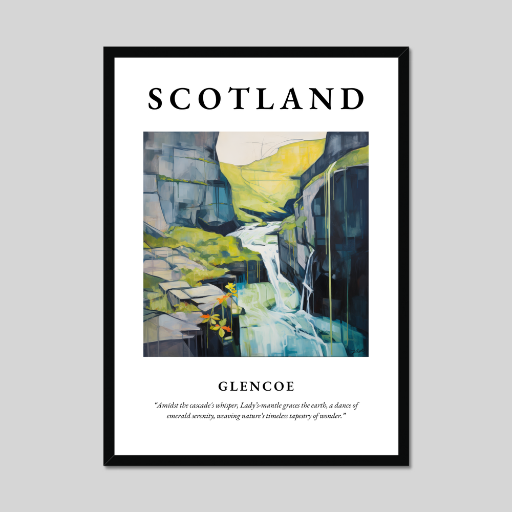 Poster of Glencoe, Scotland.