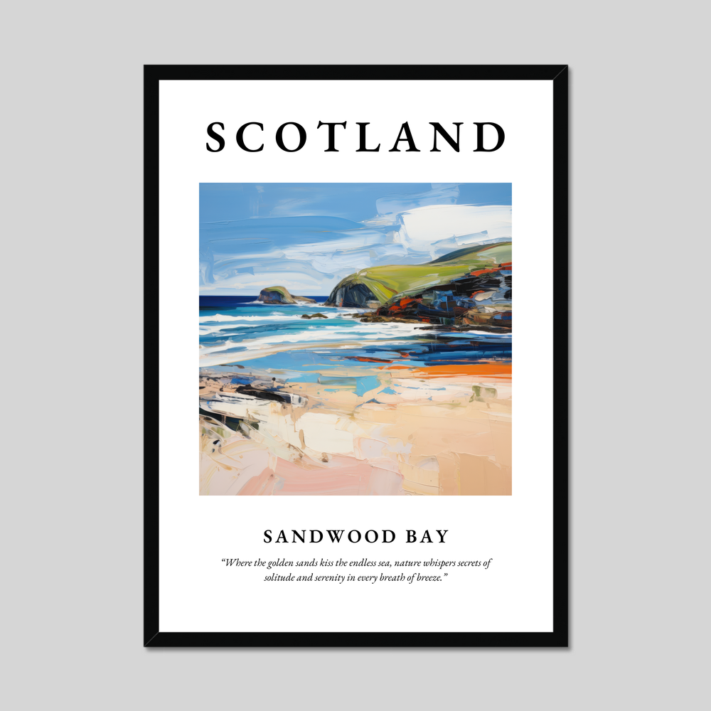 Poster of Sandwood Bay, Scotland.