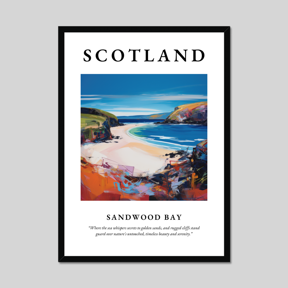 Poster of Sandwood Bay, Scotland.