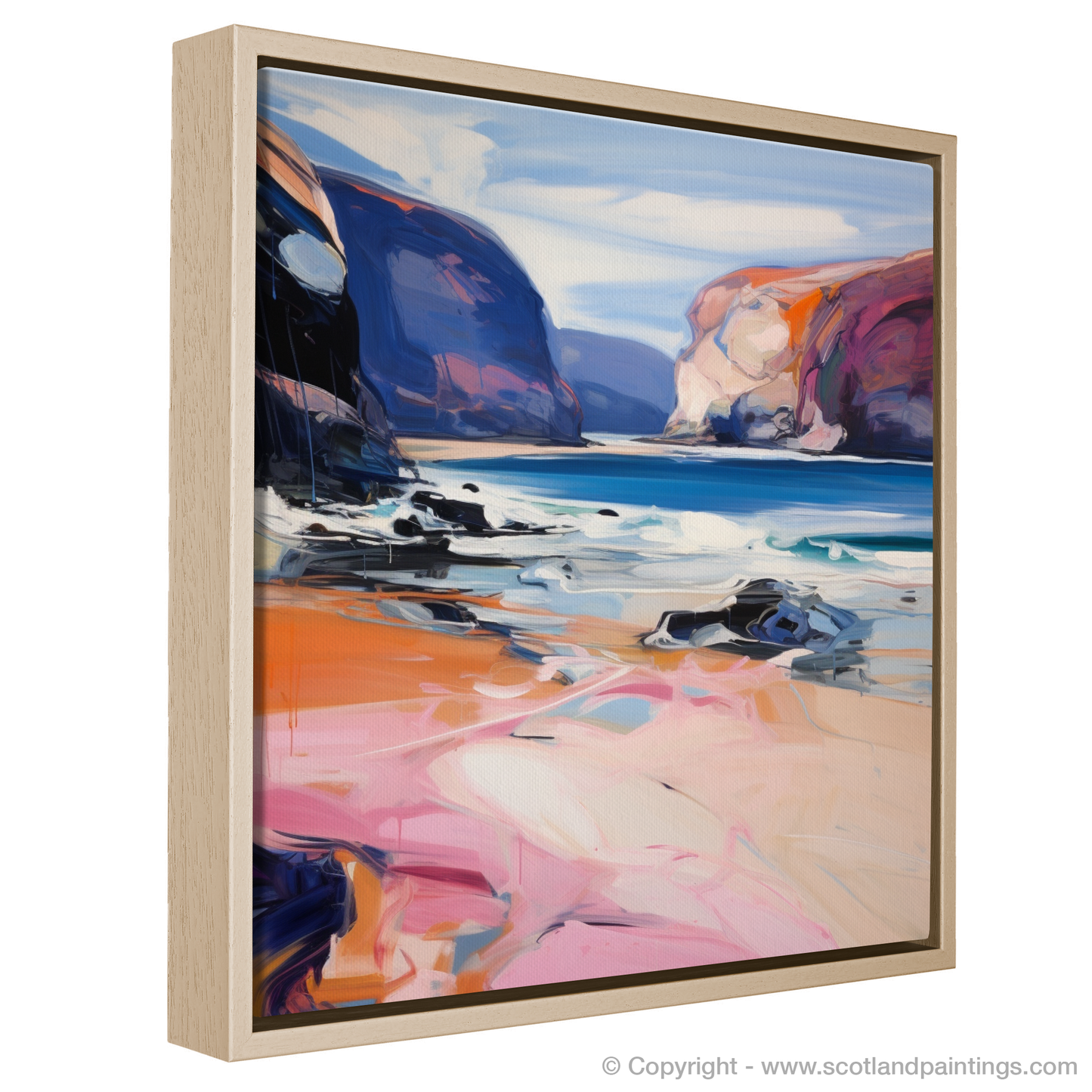 Painting and Art Print of Sandwood Bay, Sutherland entitled "Wild Spirit of Sandwood Bay".