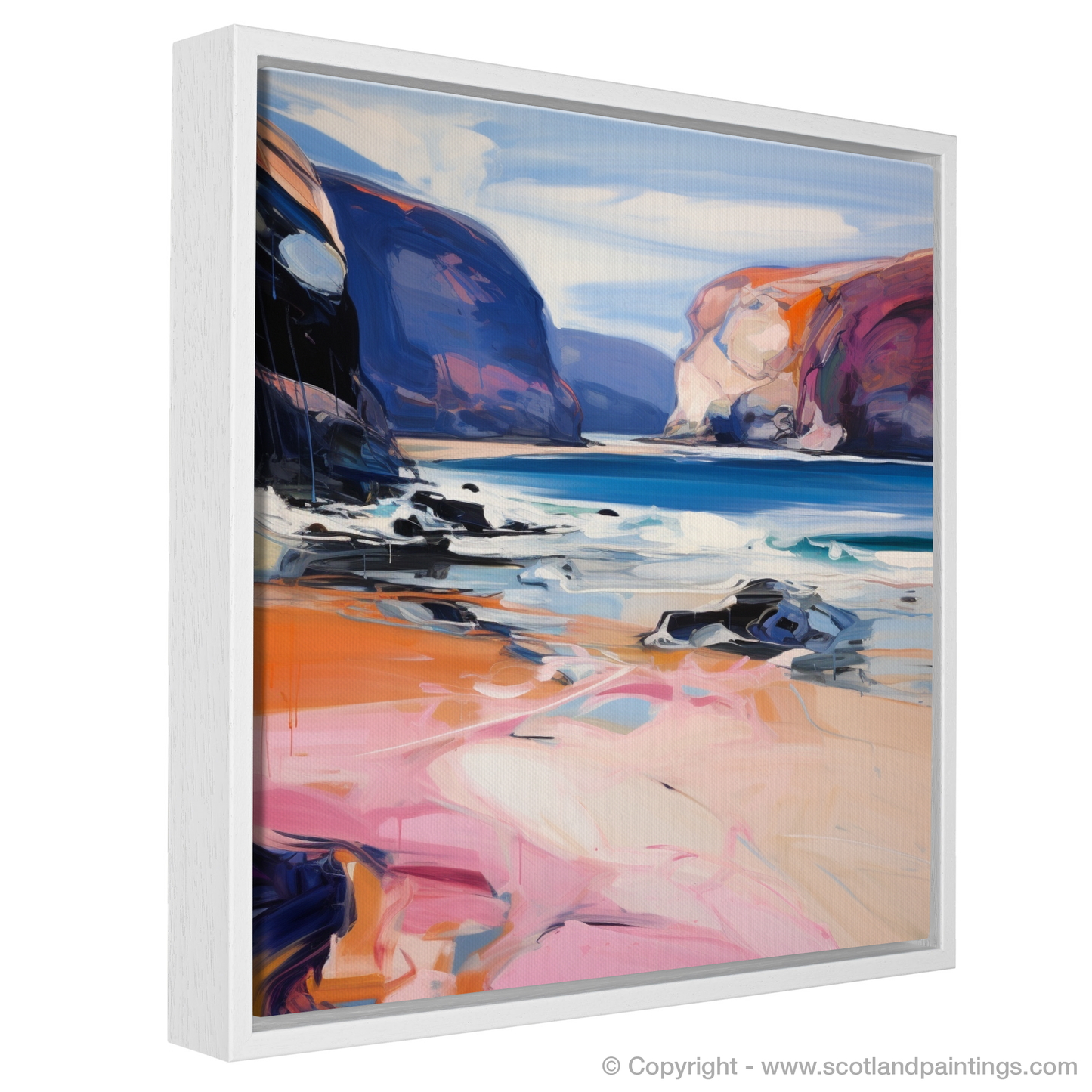 Painting and Art Print of Sandwood Bay, Sutherland entitled "Wild Spirit of Sandwood Bay".