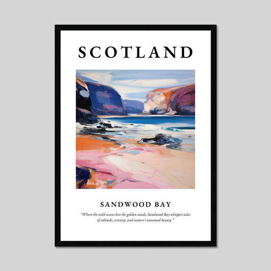 Poster of Sandwood Bay, Scotland.