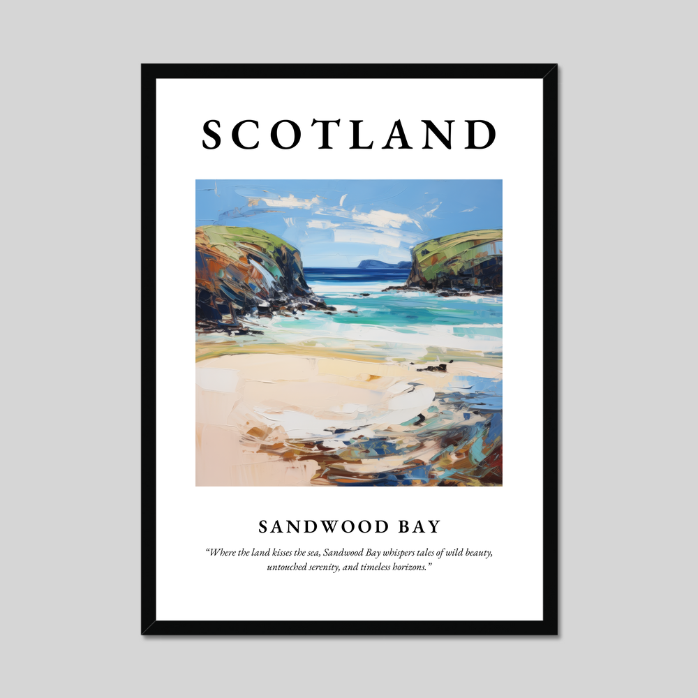 Poster of Sandwood Bay, Scotland.