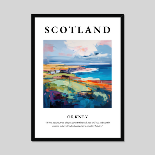 Poster of Orkney, Scotland.