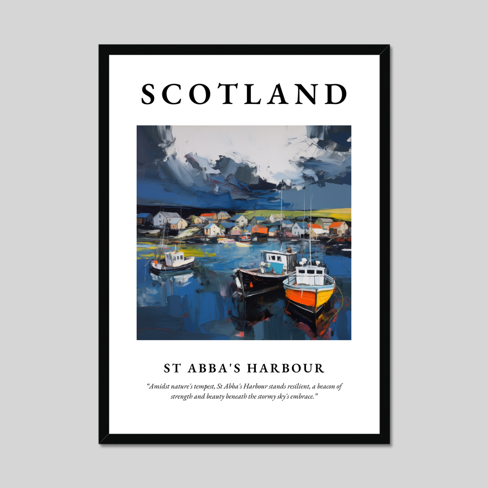 Poster of St Abba's Harbour, Scotland.