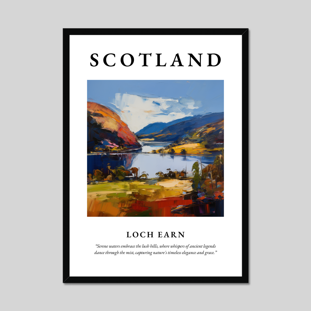 Poster of Loch Earn, Scotland.