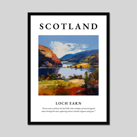 Poster of Loch Earn, Scotland.