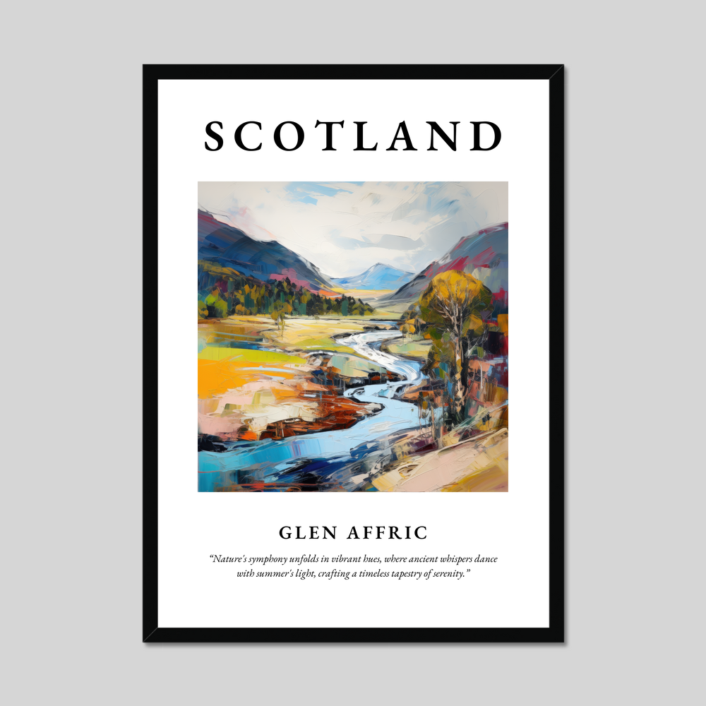 Poster of Glen Affric, Scotland.