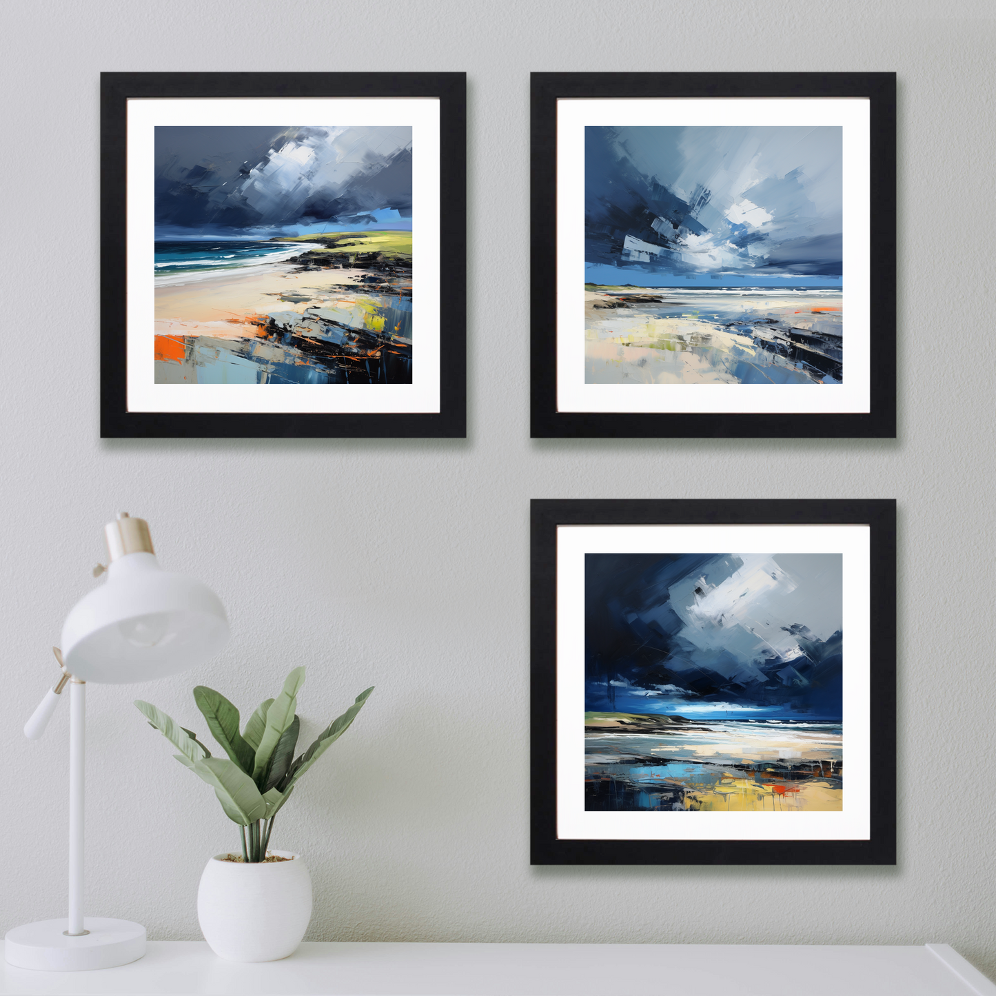 Main product image of St Cyrus Beach with a stormy sky