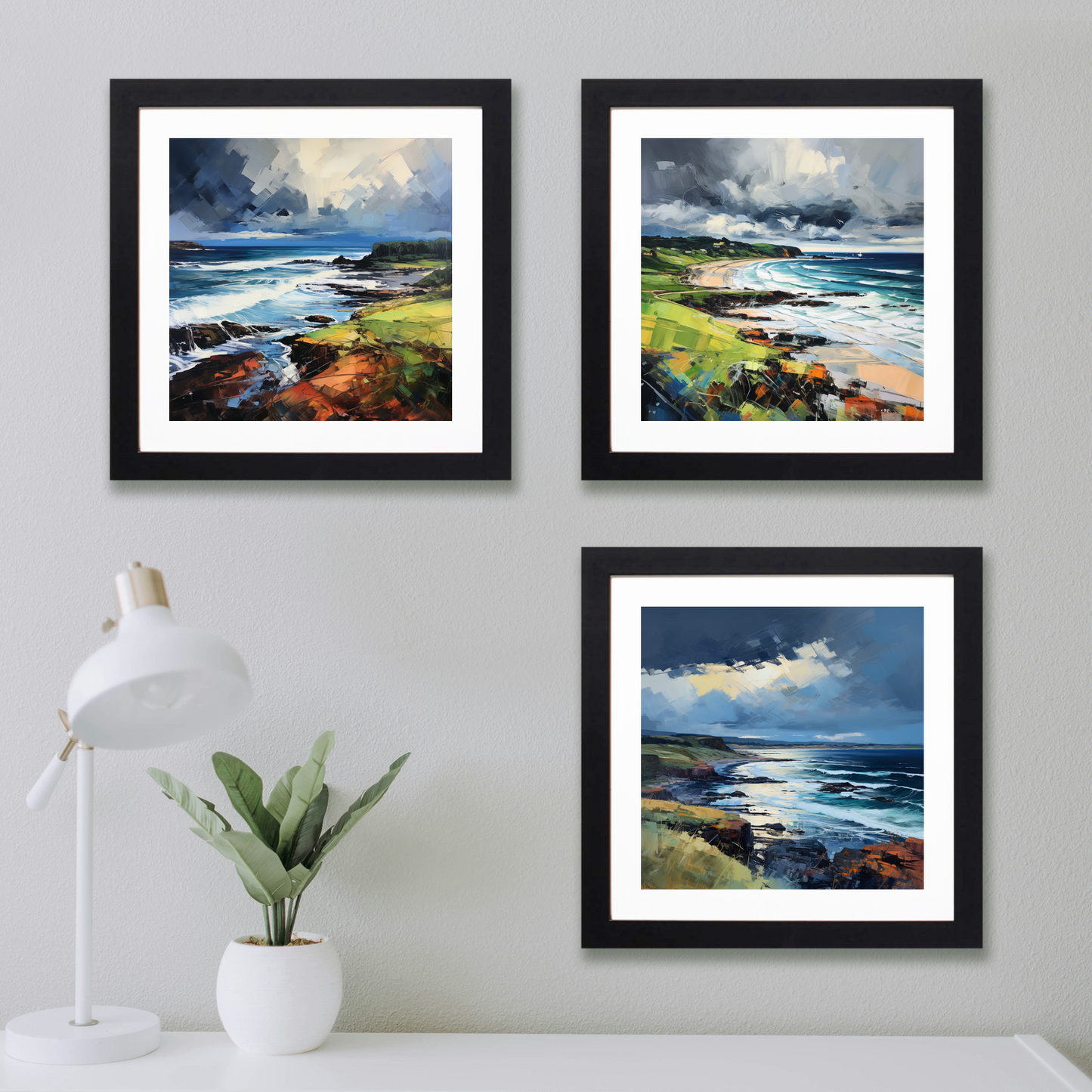 Main product image of Coldingham Bay with a stormy sky