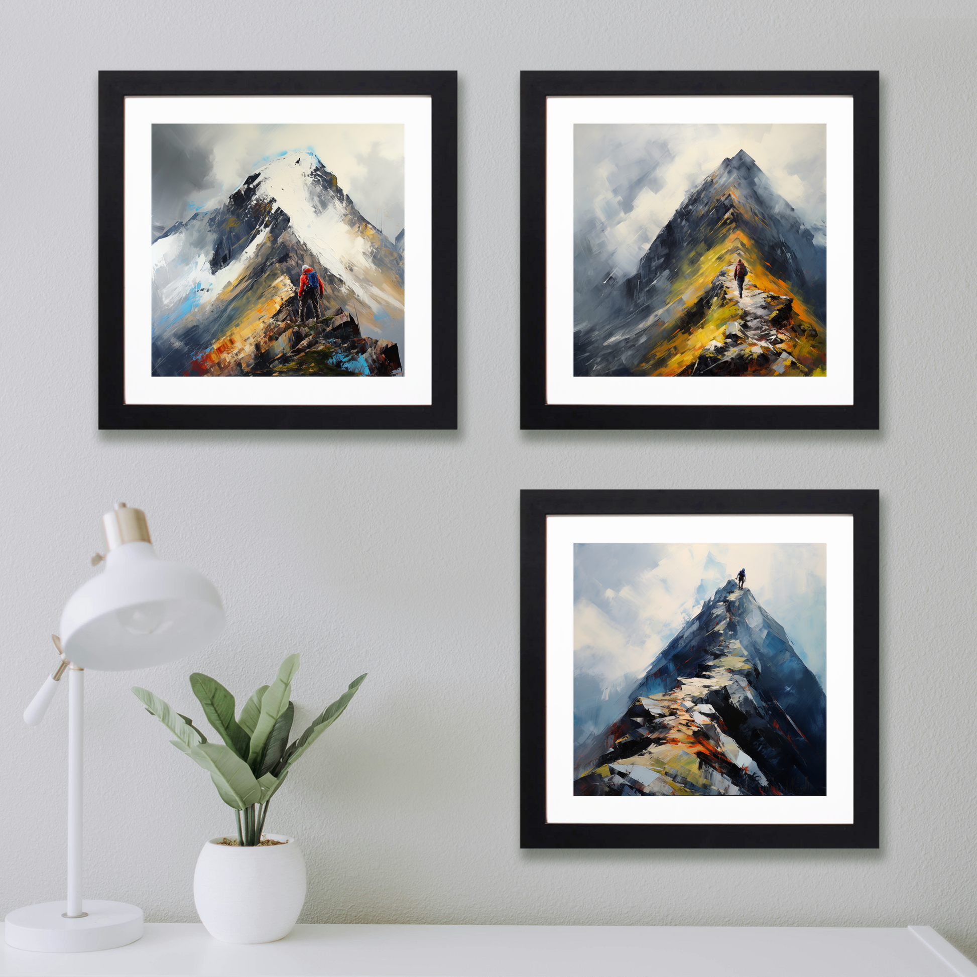 Main product image of Climber ascending misty peak in Glencoe