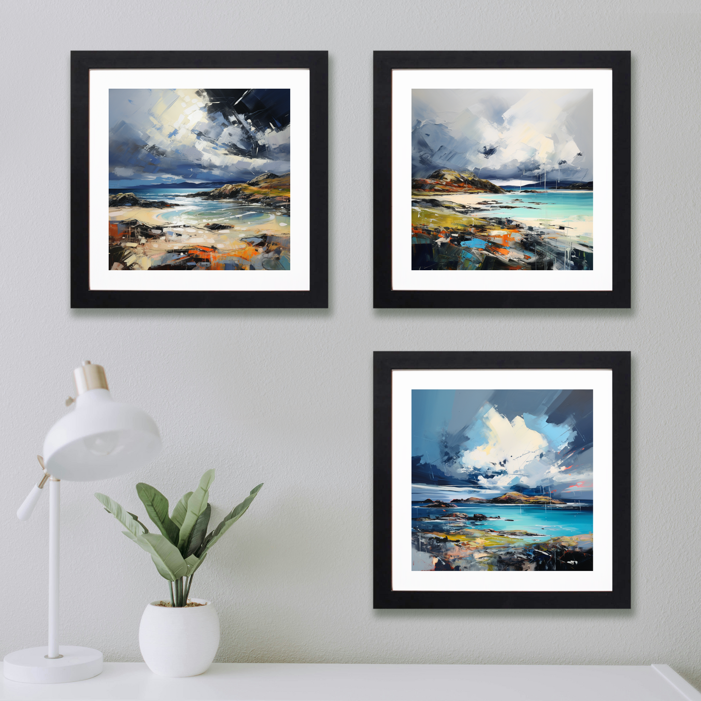 Main product image of Achmelvich Bay with a stormy sky