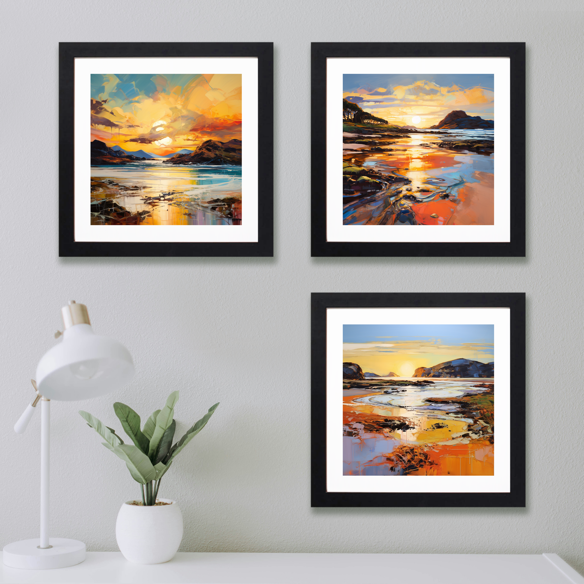 Main product image of Kiloran Bay at golden hour