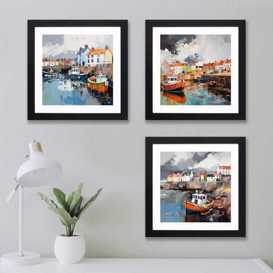 Main product image of St Monans Harbour with a stormy sky