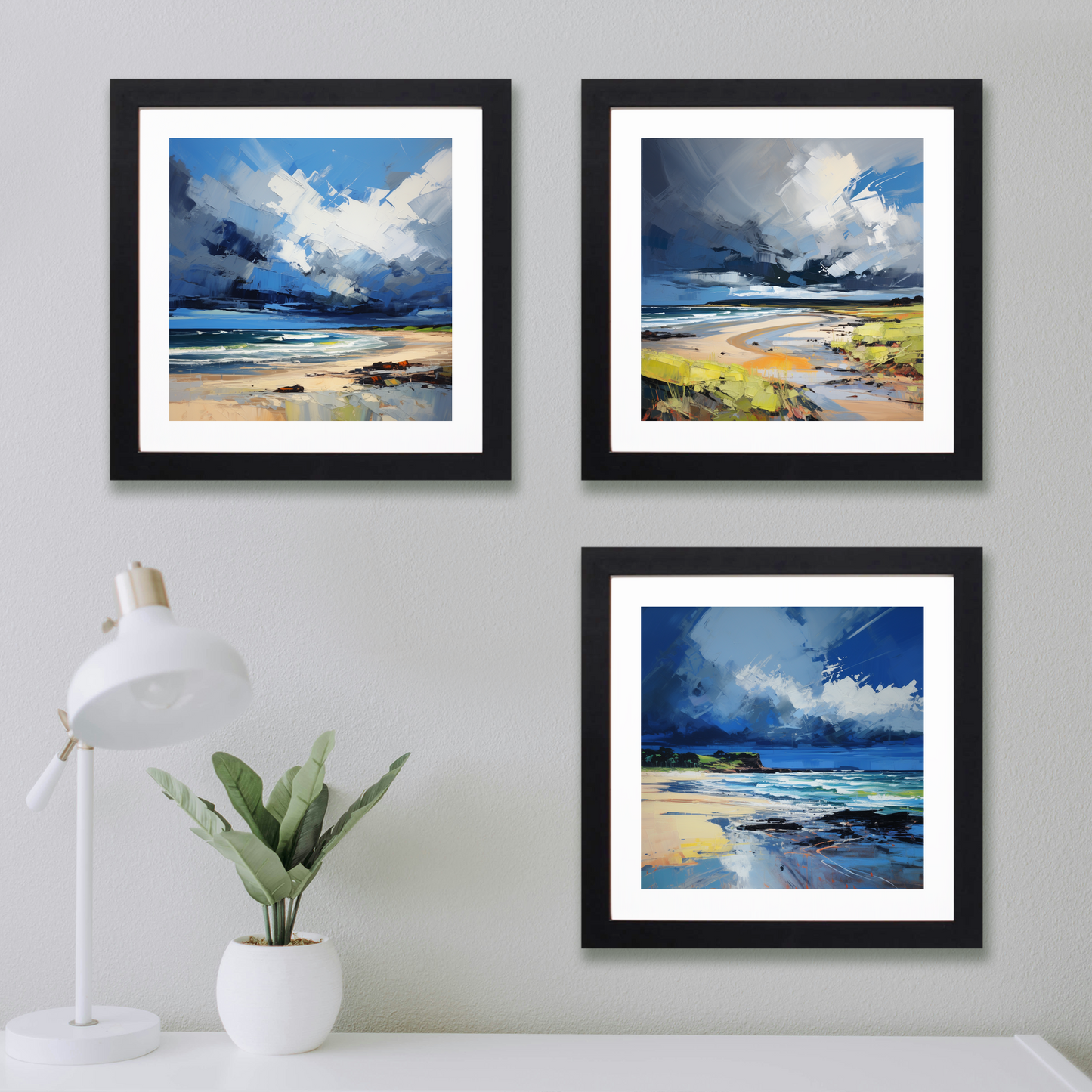 Main product image of Gullane Beach with a stormy sky