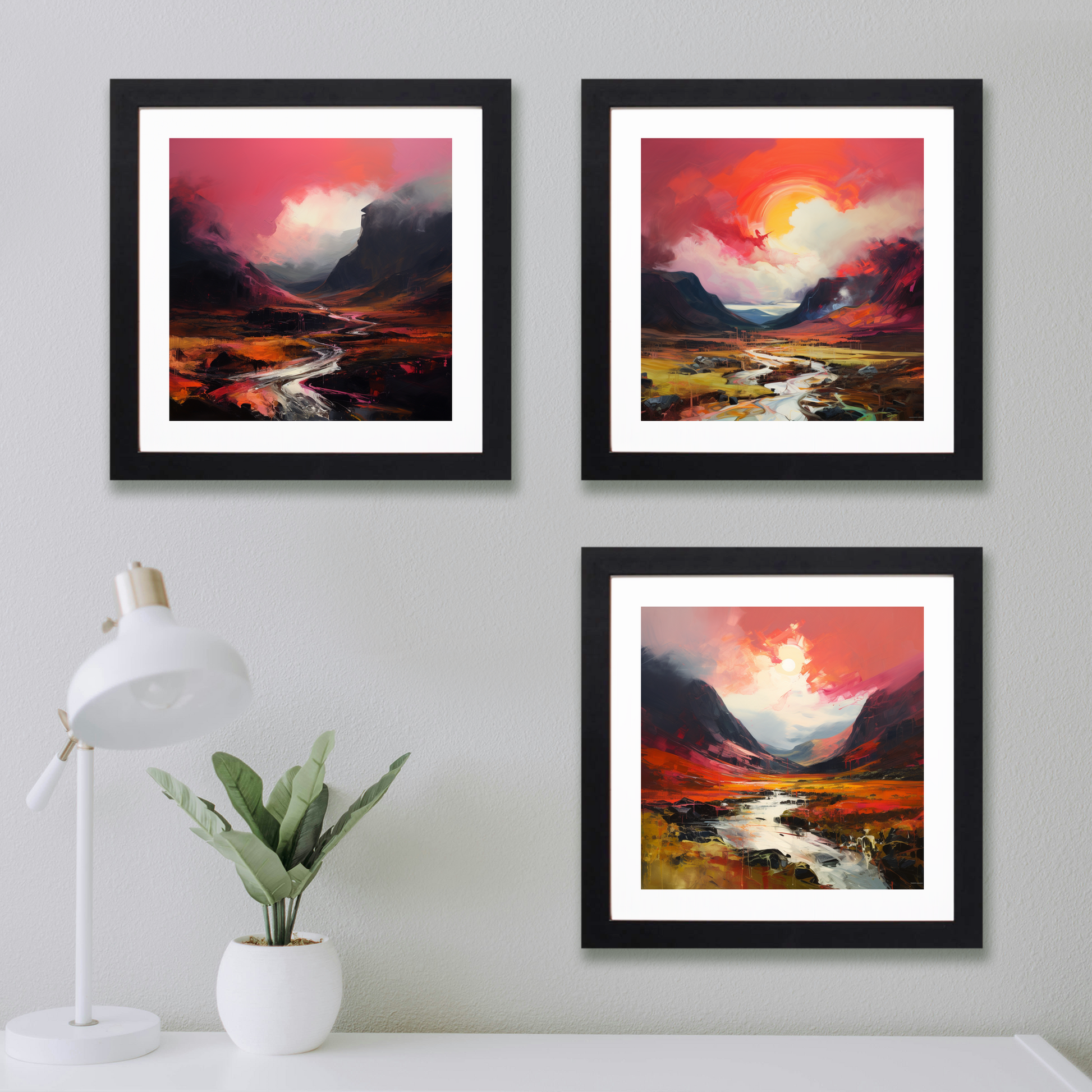 Main product image of Crimson clouds over valley in Glencoe