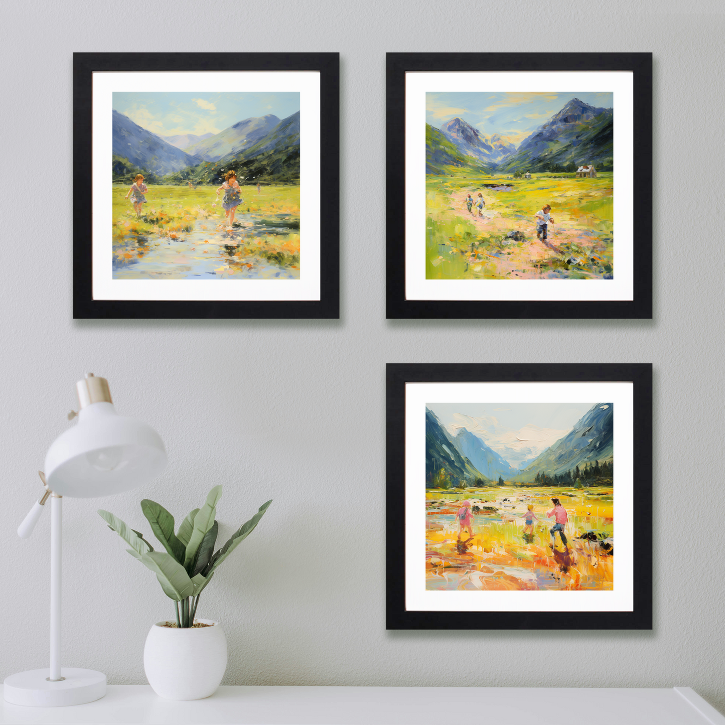 Main product image of Children playing in Glencoe during summer