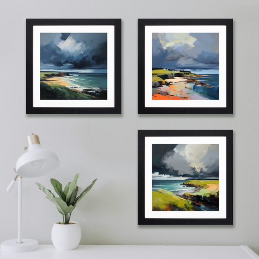 Main product image of Coldingham Bay with a stormy sky