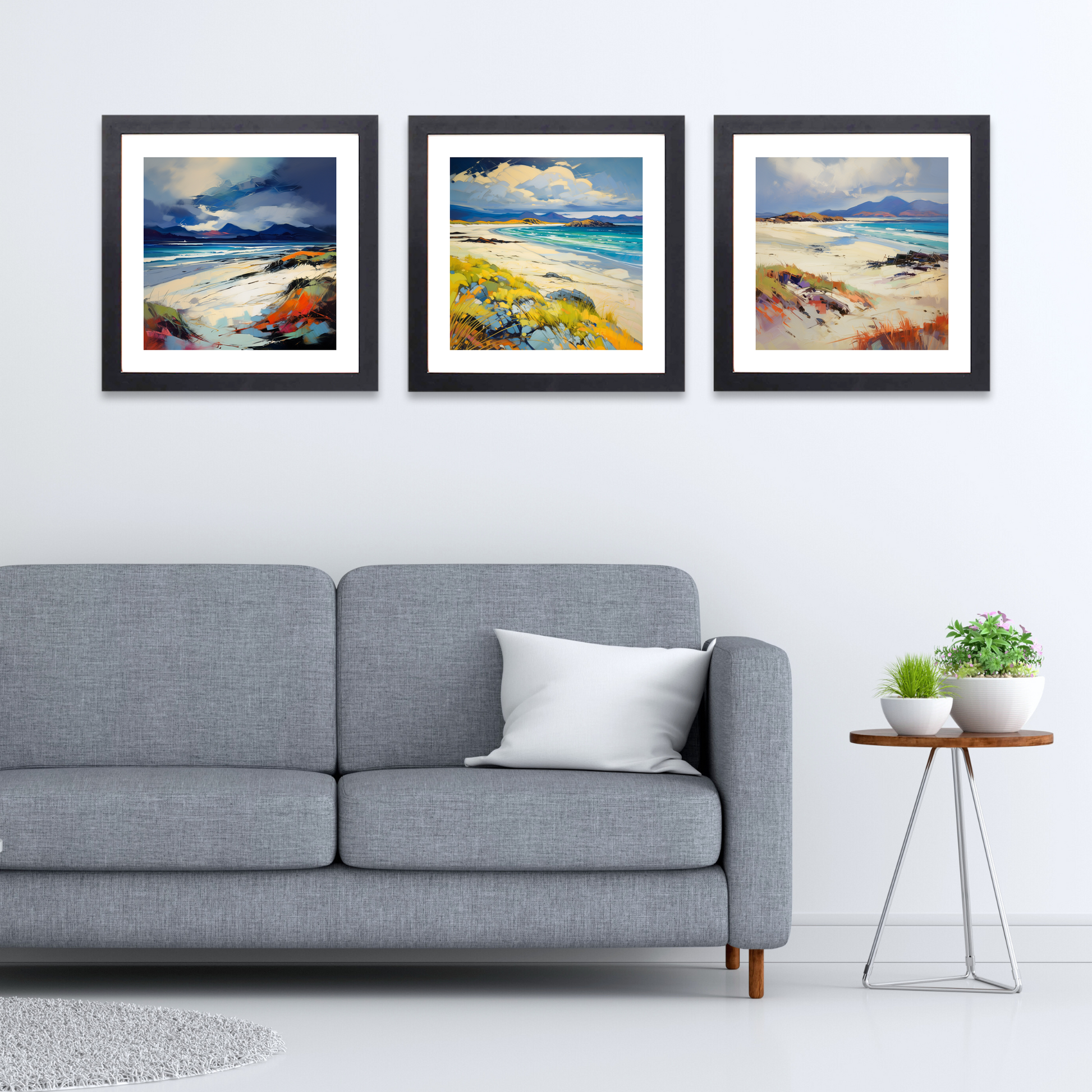 Black frame variant of Camusdarach Beach