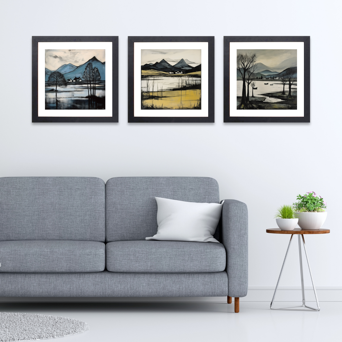 Black frame variant of Loch Awe, Argyll and Bute