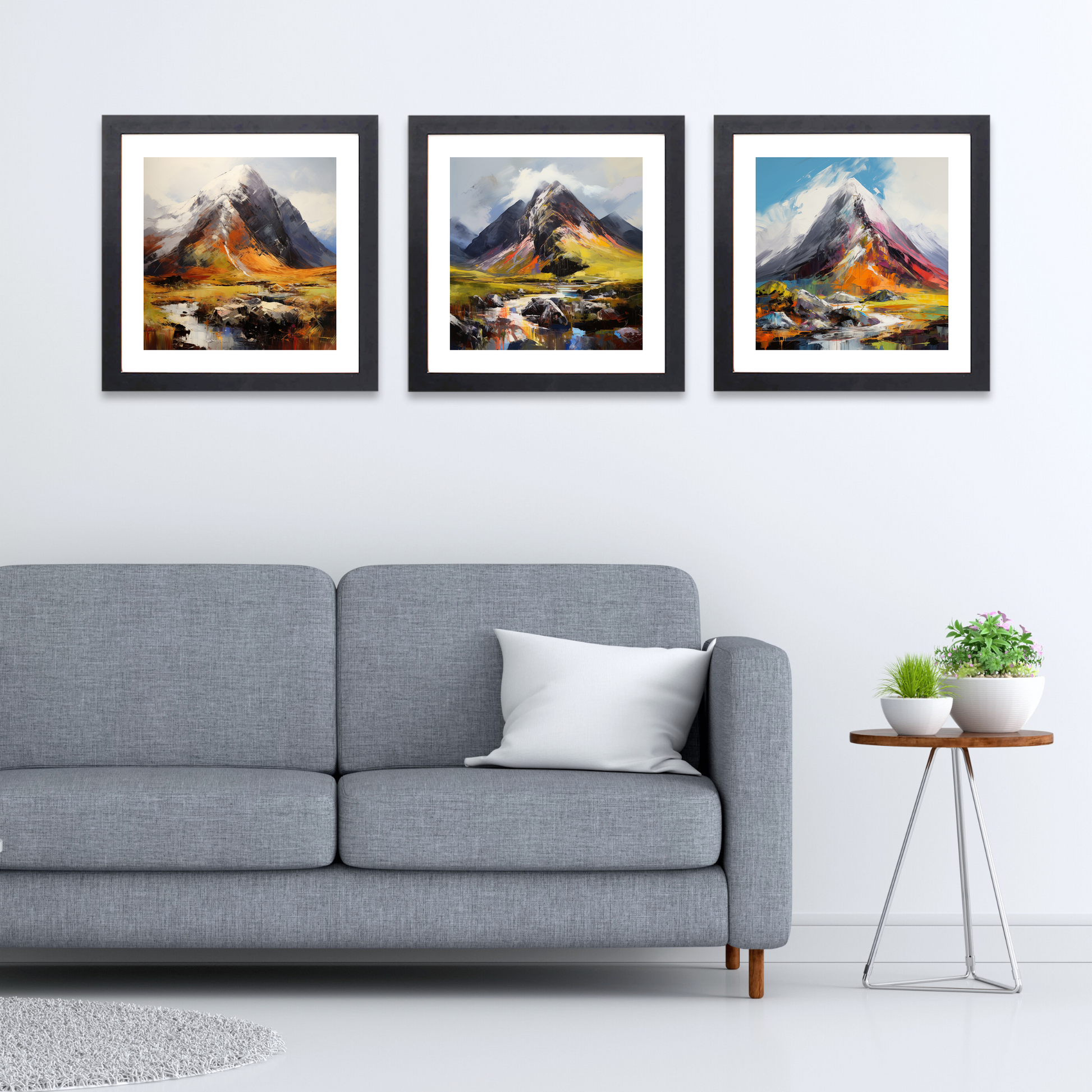 Black frame variant of Stob Coire Raineach (Buachaille Etive Beag)