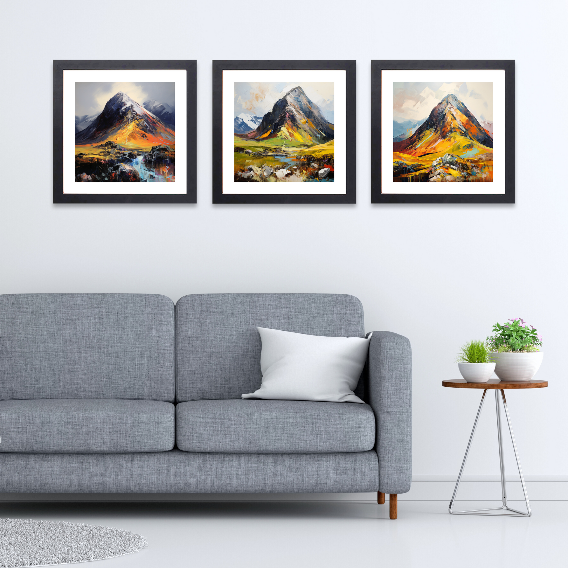 Black frame variant of Stob Coire Raineach (Buachaille Etive Beag)