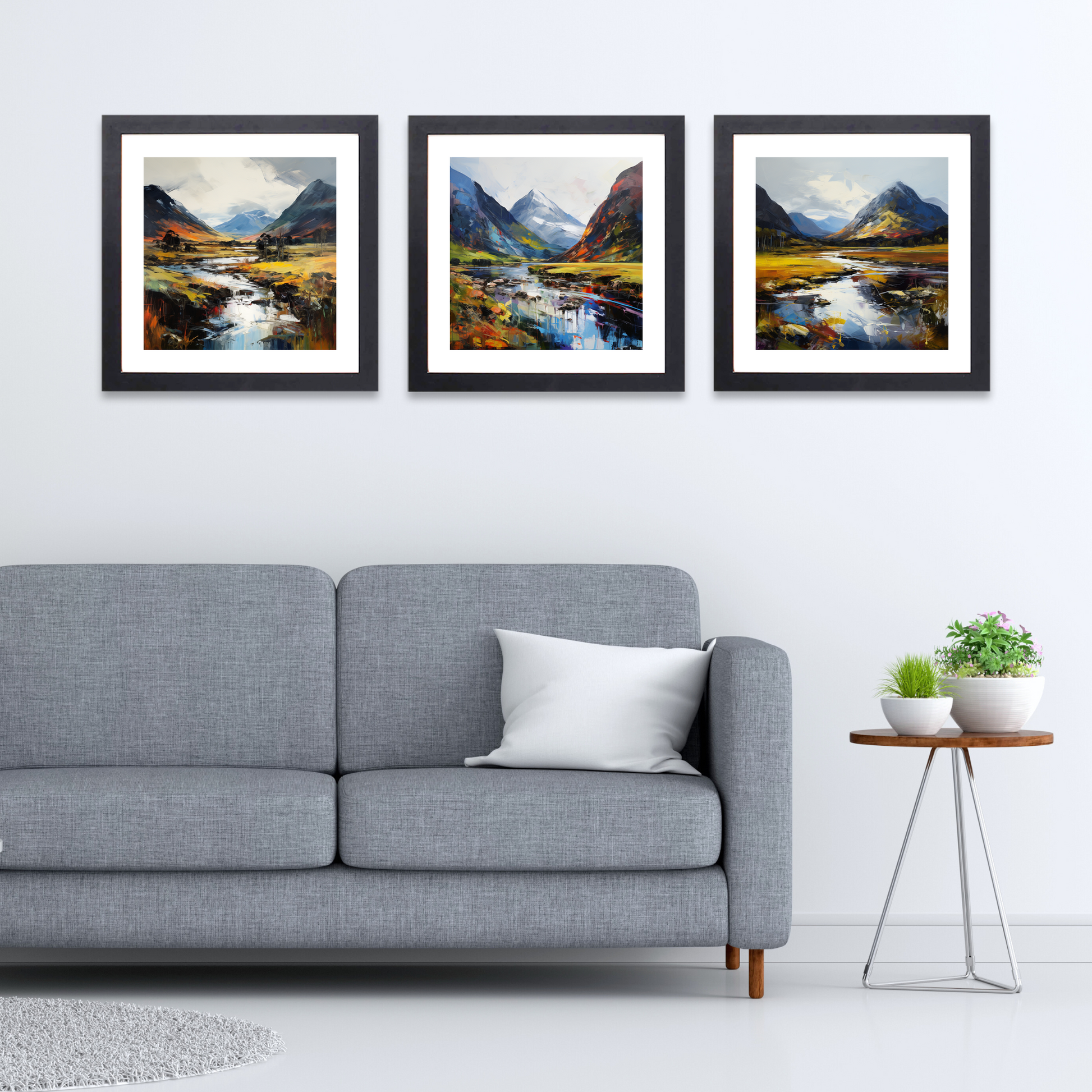 Black frame variant of Glencoe, Argyll and Bute