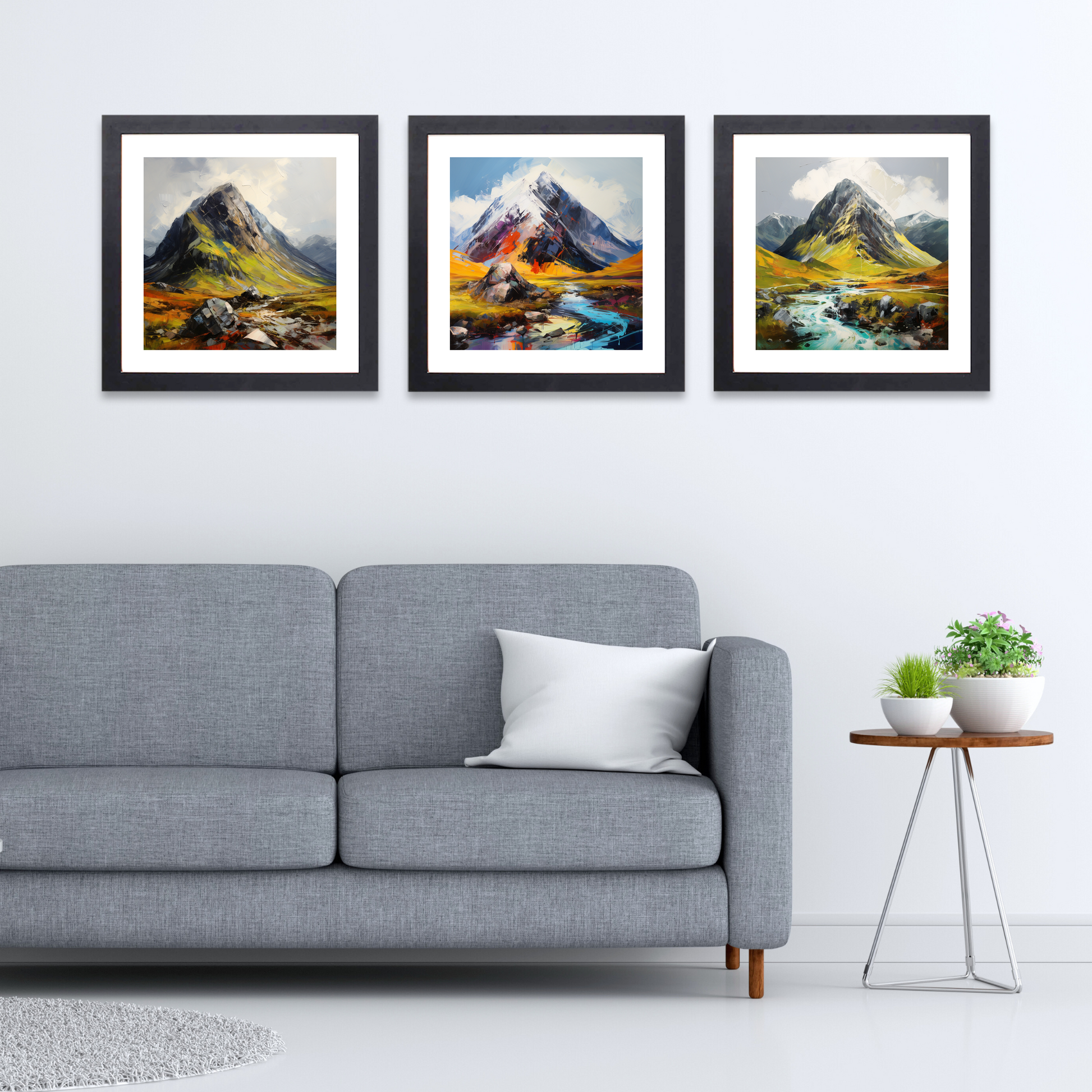 Black frame variant of Stob Coire Raineach (Buachaille Etive Beag)