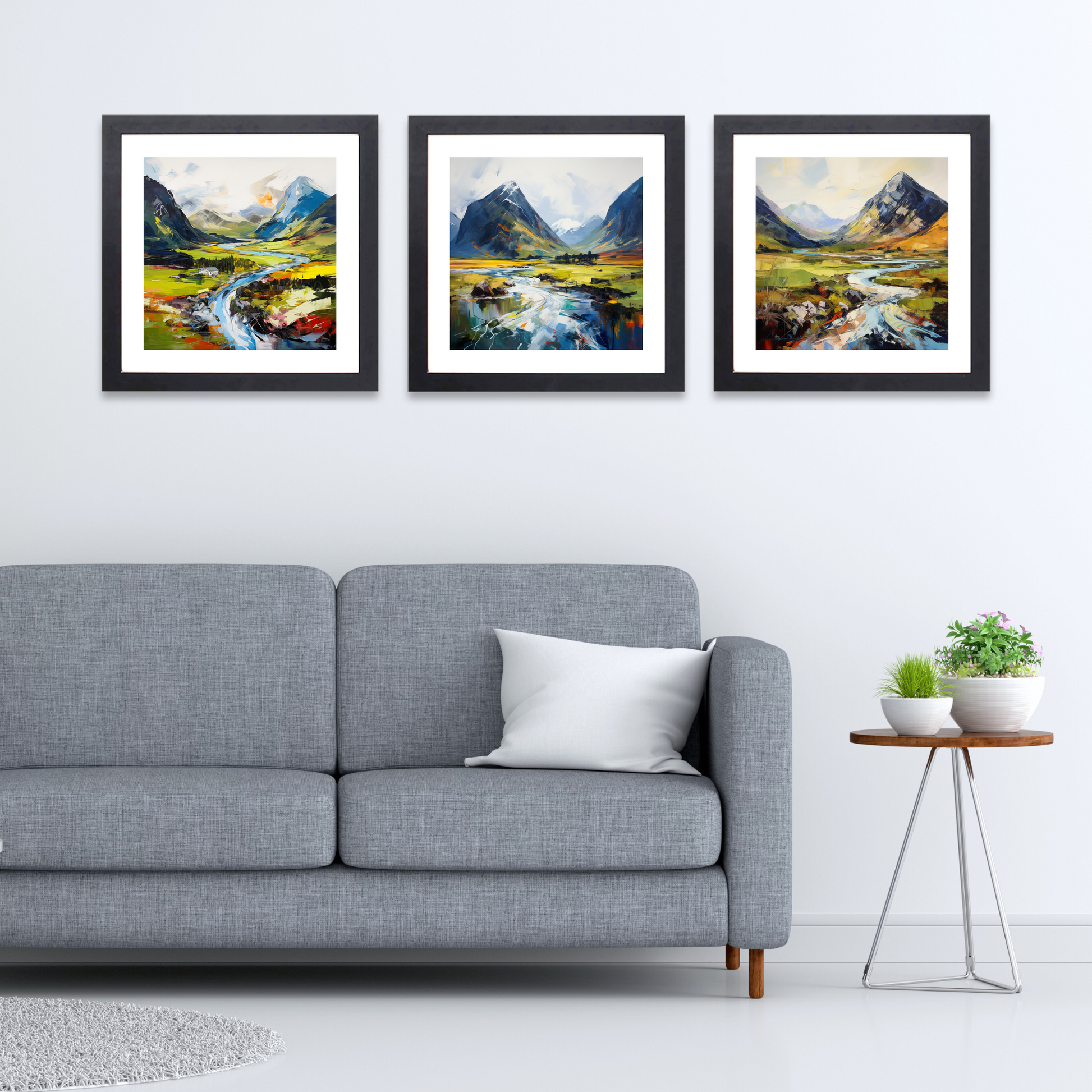 Black frame variant of Glencoe, Argyll and Bute