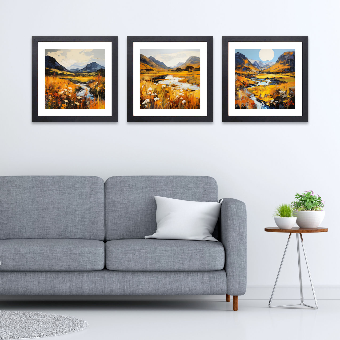 Black frame variant of Golden bracken in Glencoe