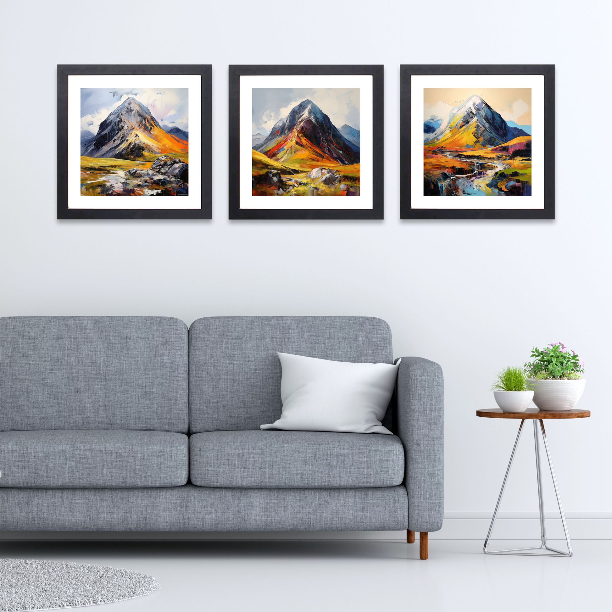 Black frame variant of Stob Coire Raineach (Buachaille Etive Beag)