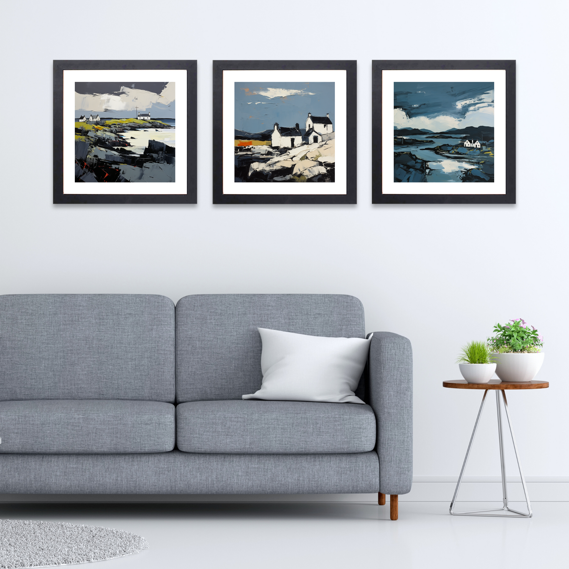 Black frame variant of Isle of Barra, Outer Hebrides