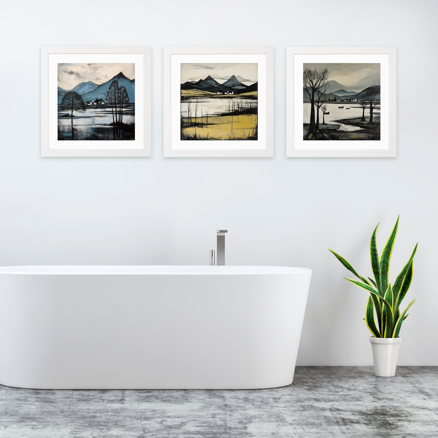 White frame variant of Loch Awe, Argyll and Bute