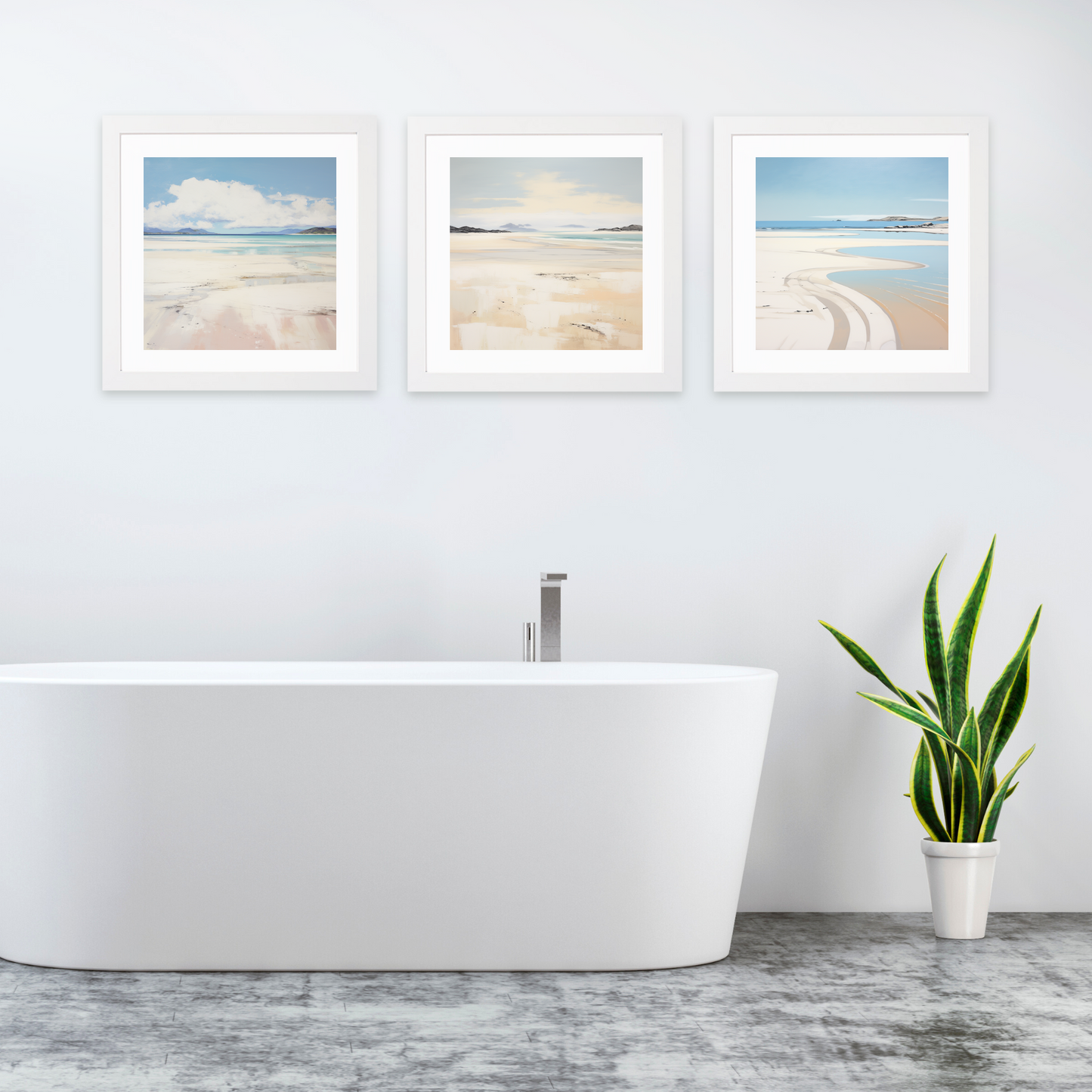 White frame variant of Camusdarach Beach, Arisaig